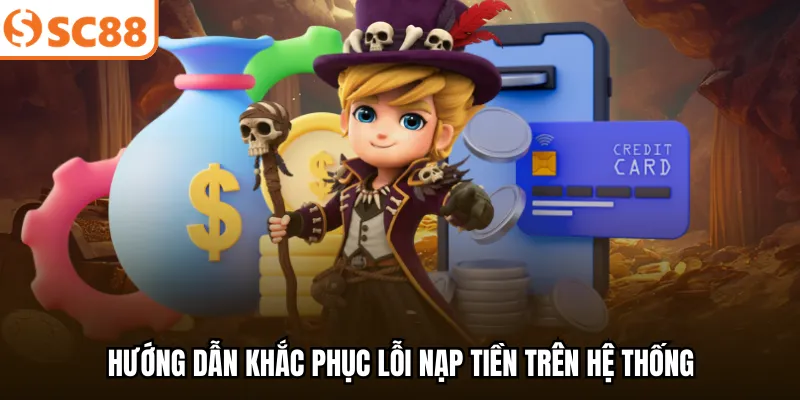 Hướng dẫn khắc phục lỗi nạp tiền trên hệ thống